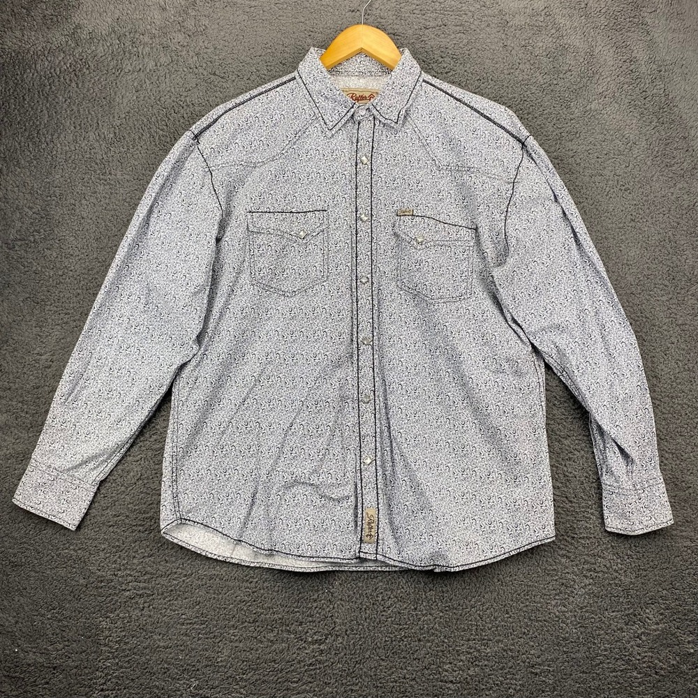 Rafter C Cowboy Collection Western Shirt Men‎ L Rodeo Vaquero Caballero